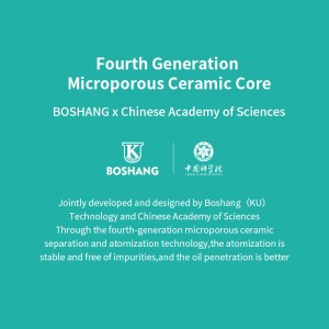 [MC26]Boshang 1ml No-capping 316L Stainless Steel Center Rod Vape Cartridge