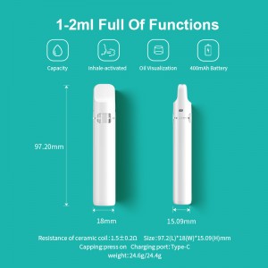 [BD56-Postless] Boshang 1ml 2ml Center Post-Free Rechargeable Disposable